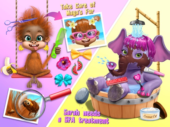 Скачать Jungle Animal Hair Salon 2 - No Ads