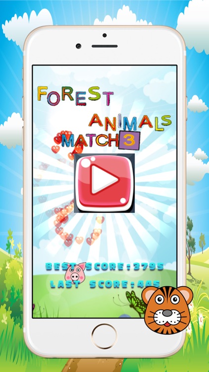 Forest Animals Match3 - matching pictures