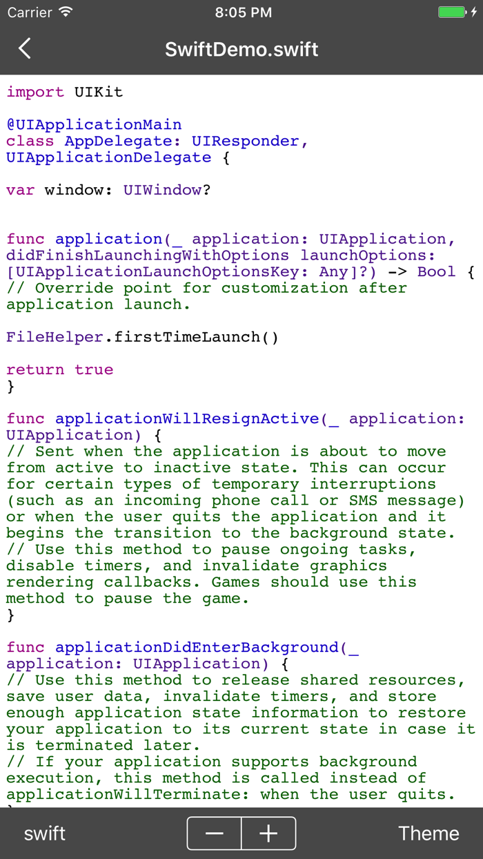 Code Viewer - lightness code reader