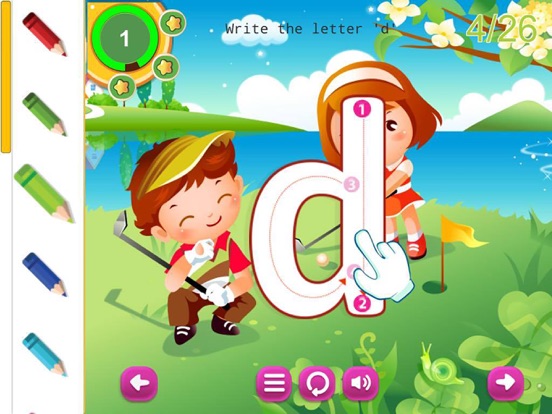 Writing ABC Letters Handwriting Preschool Practice iPad screenshot