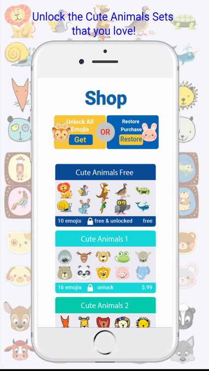 Cute Animals Emojis Keyboard screenshot-3