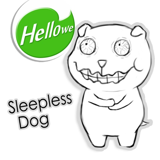 Hellowe Stickers: Halloween Sleepless Dog icon