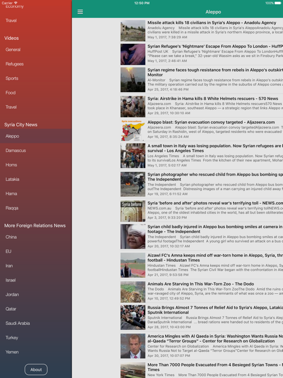 Syria News Now - Latest Updates in English iPad screenshot 5 - News app