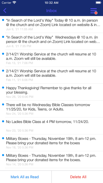 Victor Valley Church of Christ Screenshot