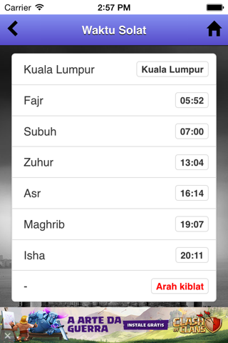 Waktu Solat & Kiblat screenshot 2