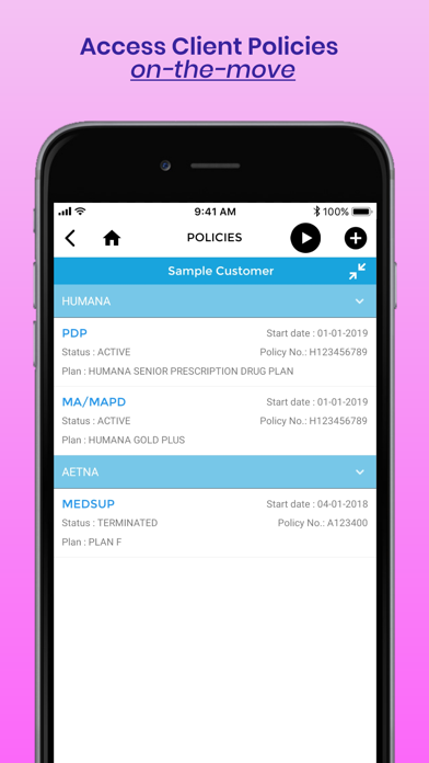 ProducerMAX - Sales agent CRM Screenshot