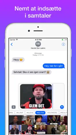 Game screenshot Dansk GIF- og Meme-Tastatur (Sjove Memes og GIFs) hack