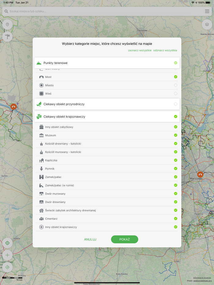 Szlaki turystyczne Mazowsza