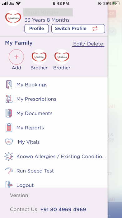 Sakra Patient App Screenshot
