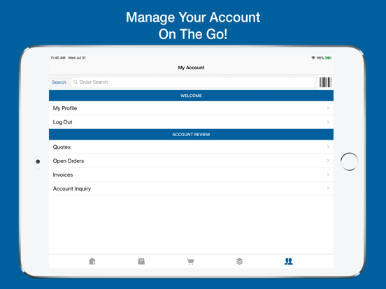 Steiner Electric OE Touch iPad screenshot
