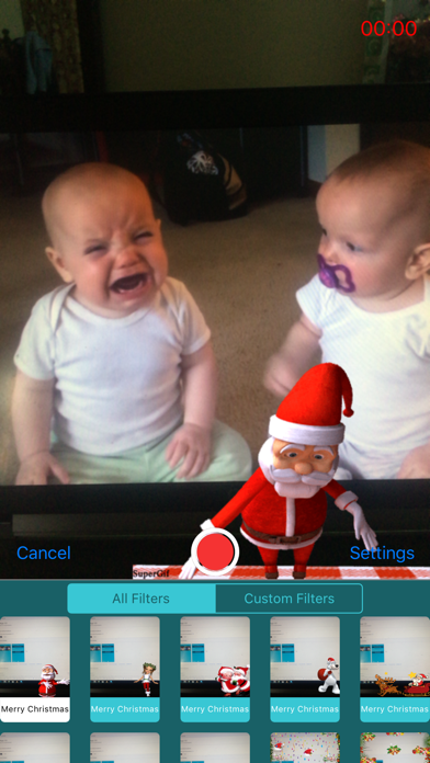 Screenshot #2 pour Video Filters - Christmas Dancing - Facee Time