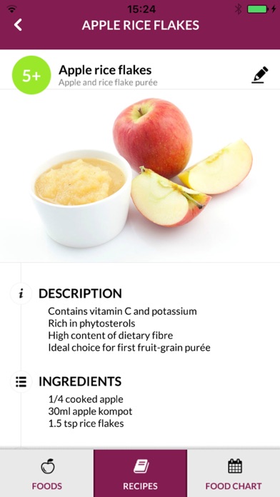 Screenshot #3 pour Baby Food Chart