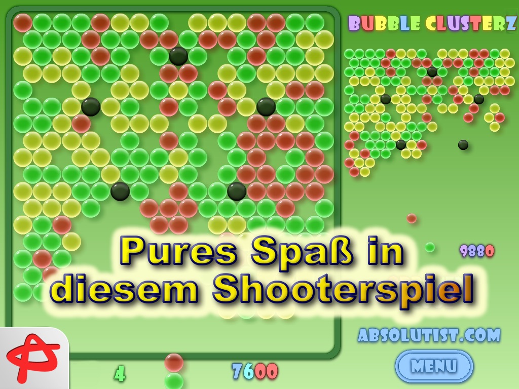 Bubble Clusterz Puzzle HD screenshot 4
