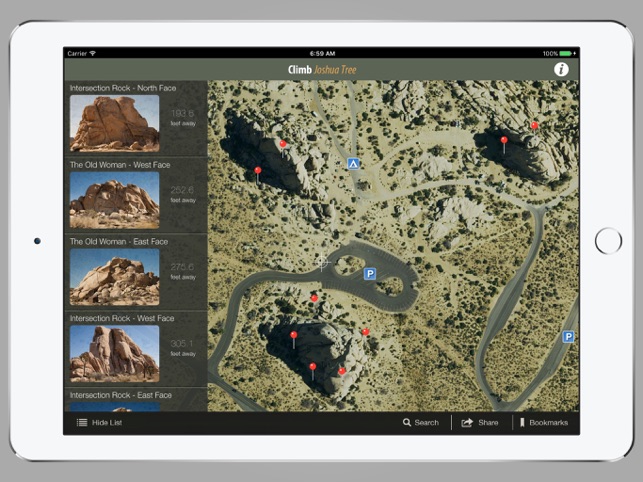 ‎Joshua Tree Rock Climbing Screenshot