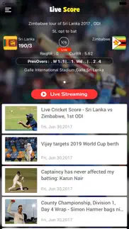 live score for cricket iphone screenshot 1