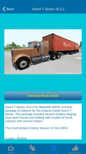 Screenshot von Mods For BeamNG Drive auf dem iPhone 5