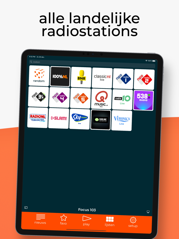 radio NED+ iPad app afbeelding 3