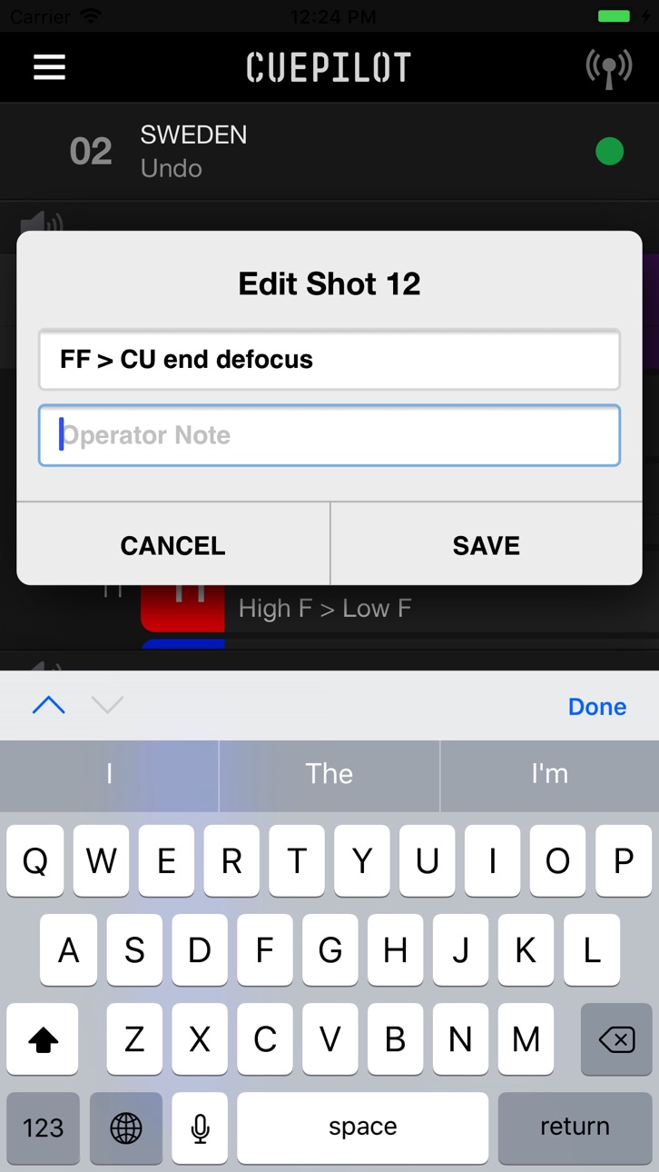 iPhone screenshot