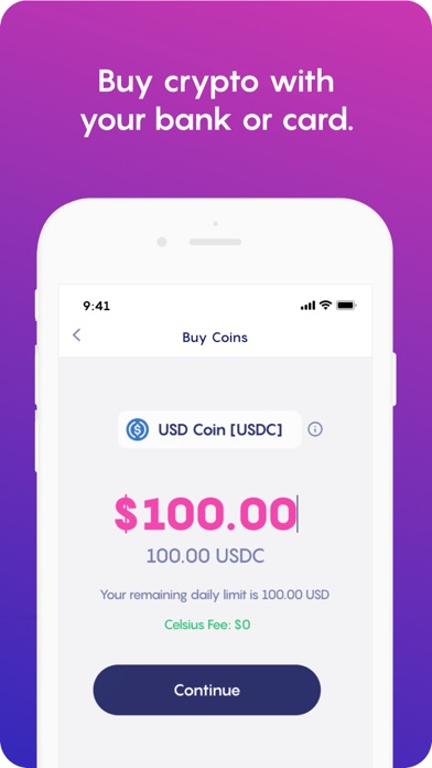 Celsius: Earn & Borrow Crypto Screenshot
