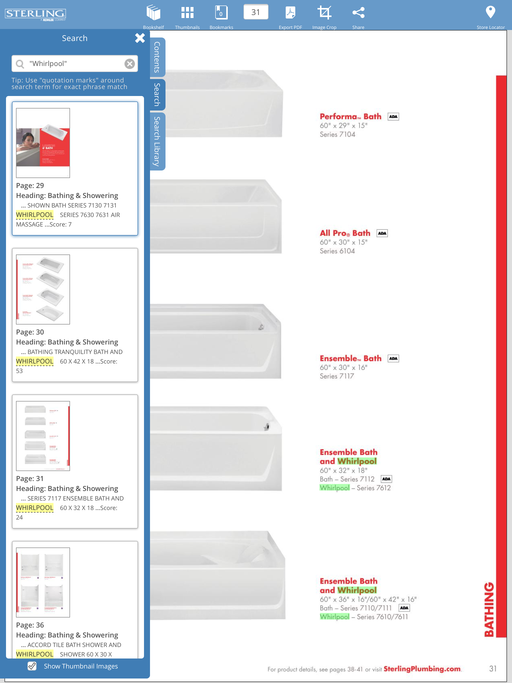 Sterling Plumbing Catalogs screenshot 8