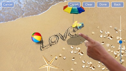 Screenshot #1 pour Sand Draw : Beach Creativity Realistc Drawing
