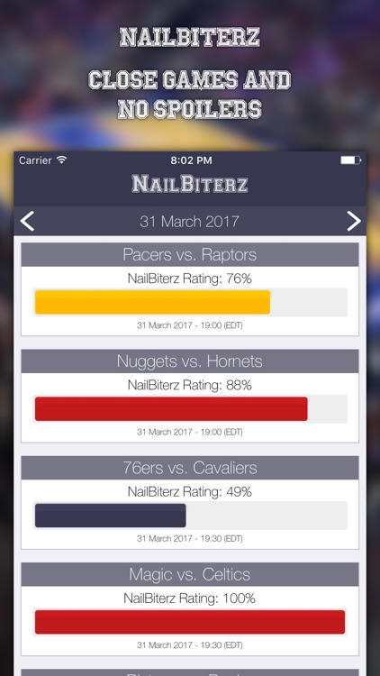 NailBiterz for NBA - Close Games. No Spoilers.
