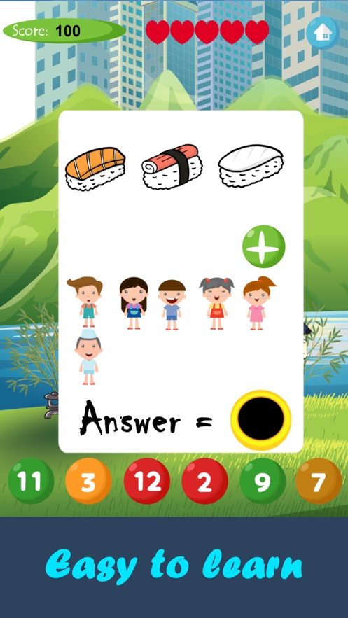 Sushi Math ：加法和减法
