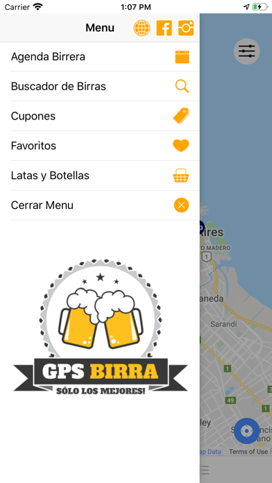 GPS BIRRA Screenshot