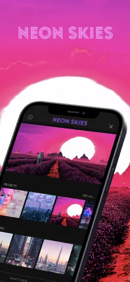 Game screenshot Neon Skies Photo Editor mod apk