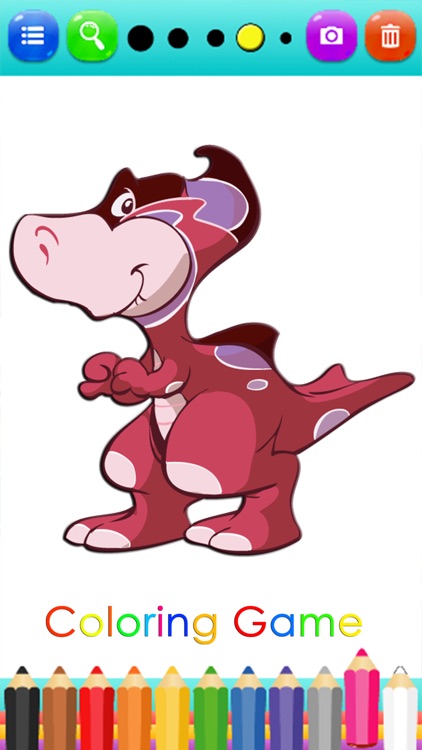 Dinosaurs Coloring Book & Sliding Pages Kids Games