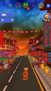 Halloween Cat Monster Run screenshot #2 for iPhone