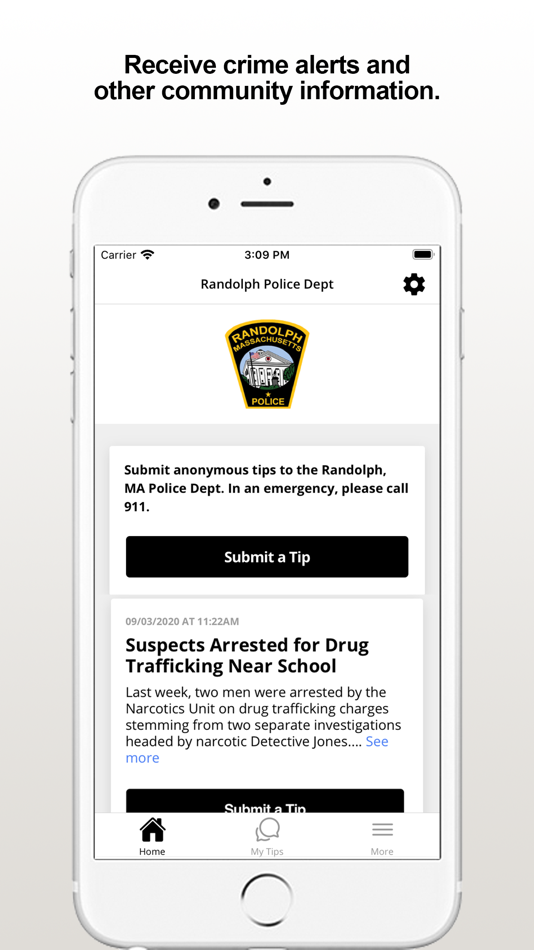 #1. Randolph PD (iOS) 由: Randolph Police Department
