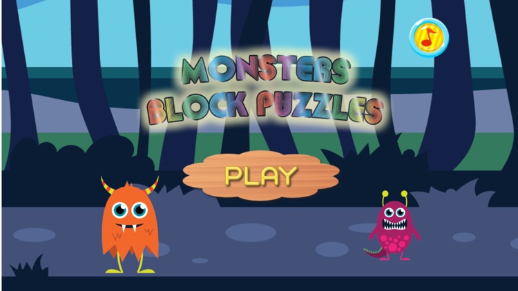Monsters Block Puzzles - Kids & Toddlers Learning