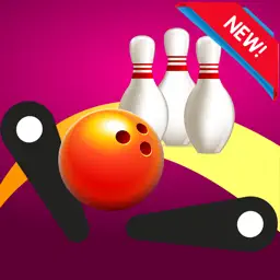 Pinball machine tilt bowling design for kids app icon