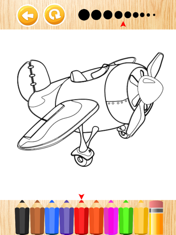 Screenshot #6 pour Sky plane rolling coloring book games for kids