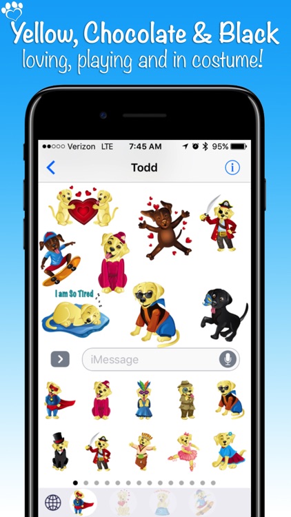 MyLabMoji - Yellow, Chocolate & Black Lab Emojis