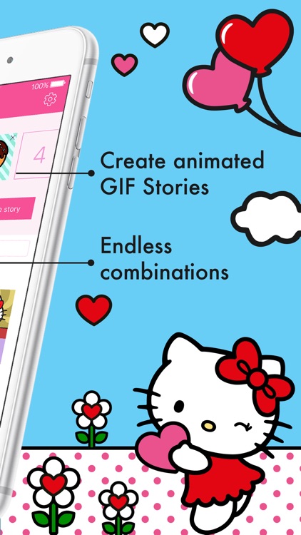 Hello Kitty StoryGIF: Valentines GIF & Story Maker