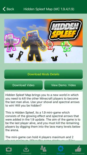 Screenshot von Featured Maps For Minecraft auf dem iPhone 4