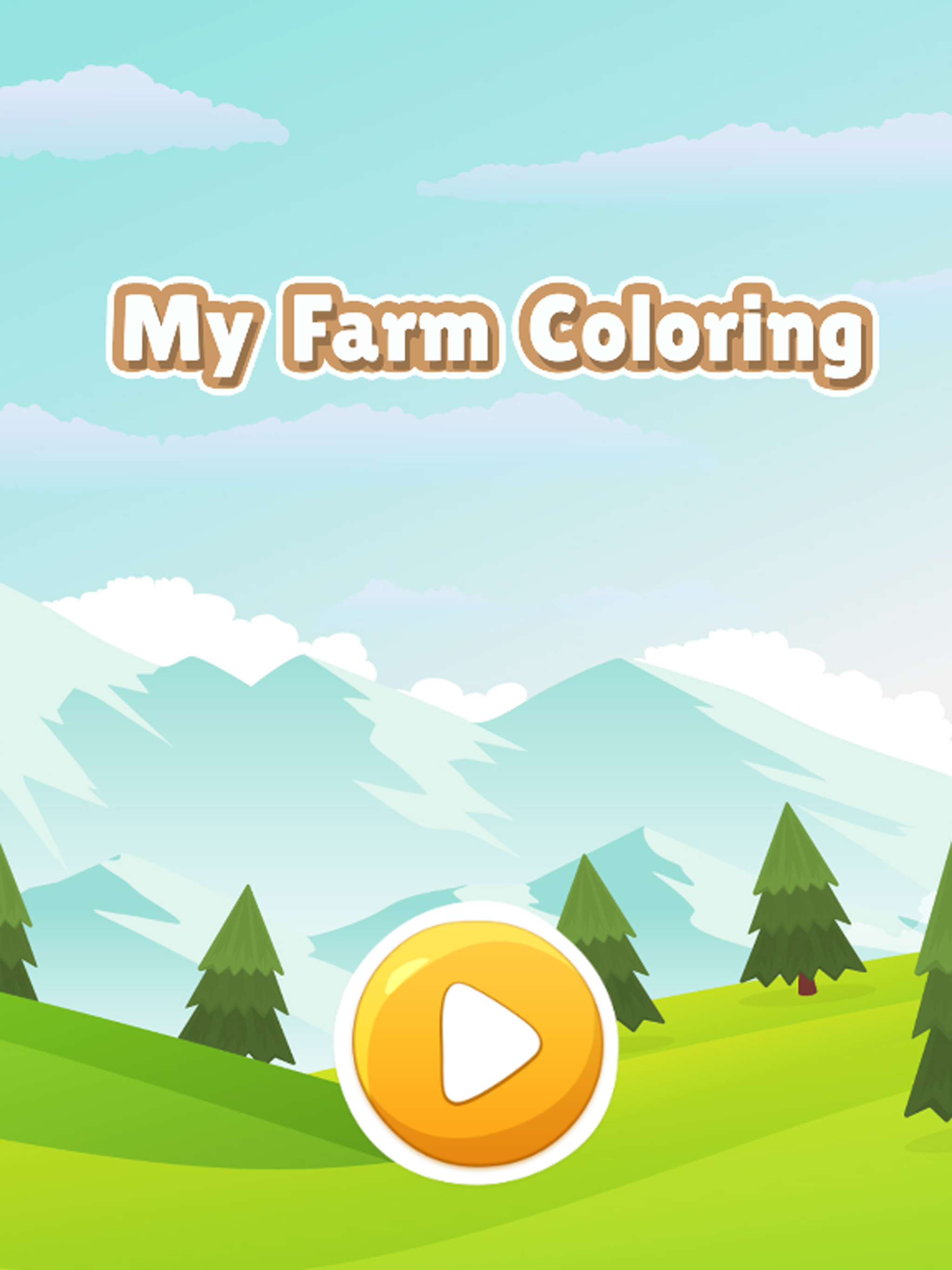 My farm animal coloring book games for kids