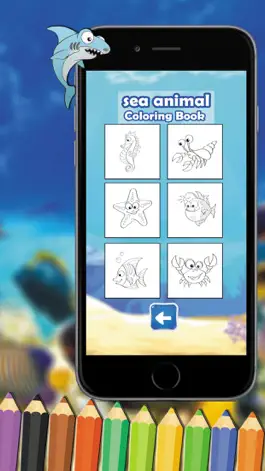 Game screenshot Cute Sea Animals Coloring for kids & Toddlers apk