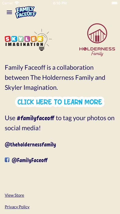 Family Faceoff Companion App Screenshot