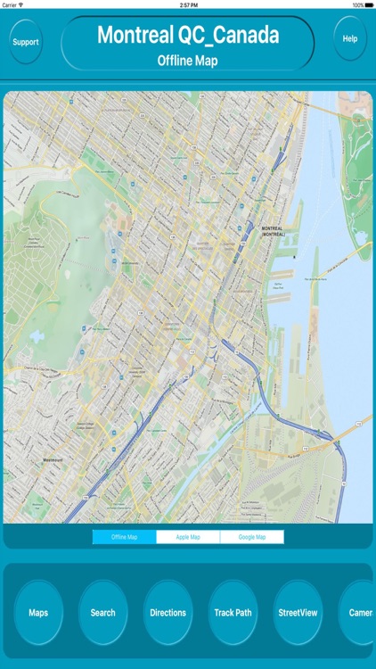 Montreal QC Canada Offline City Maps Navigation