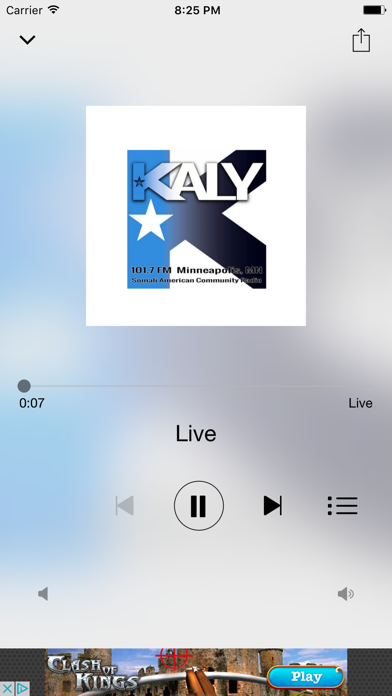 Somali American Radio Screenshot