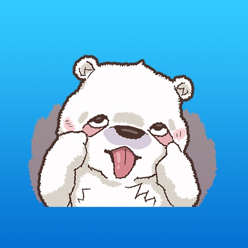August The Friendly Polar Bear Stickers icon