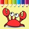 Free Coloring Red Crab Game For Children