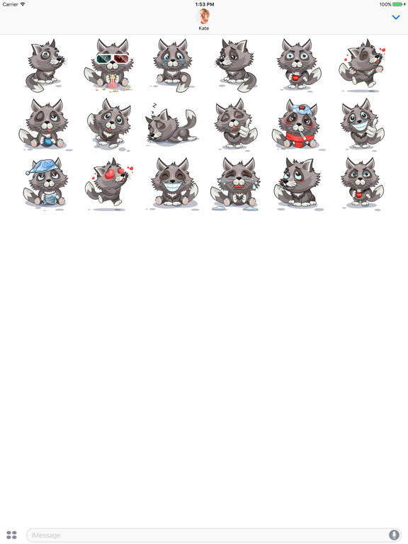 Screenshot #4 pour Loup - des Autocollants pour iMessage