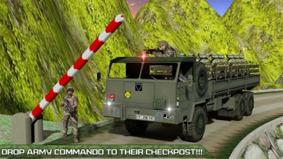 Army Truck Checkpost Drive 2017 Pro iPhone screenshot