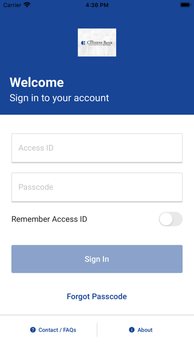 The Citizens Bank of Clovis Screenshot