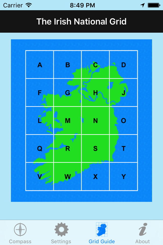 Irish Grid Ref Compass