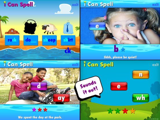 i Can Spell with Phonics iPad screenshot 1 - Education app